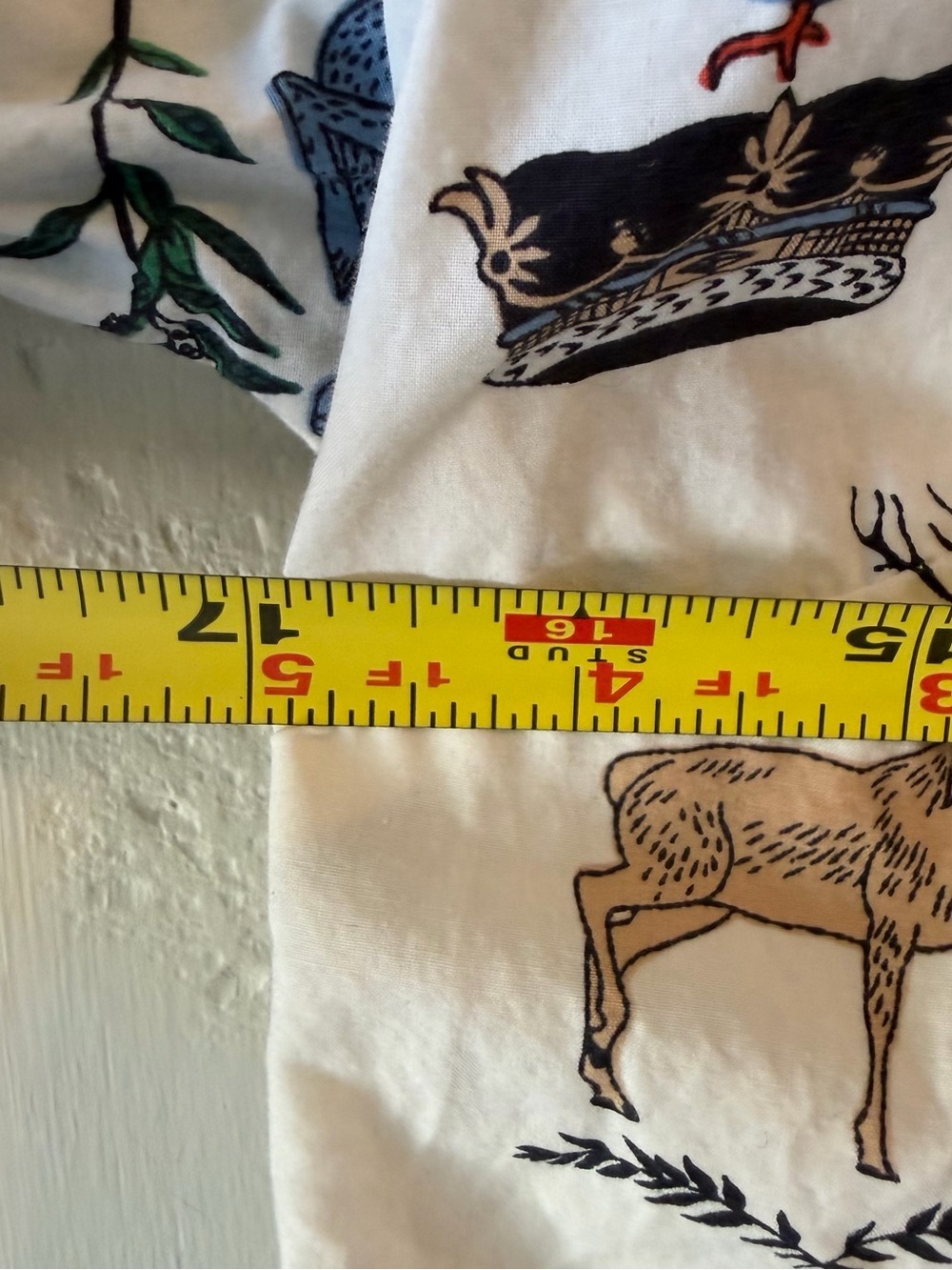 NWOT Boden Cool White Shirt w/ Animal Accents, Size M - Picture 6 of 7